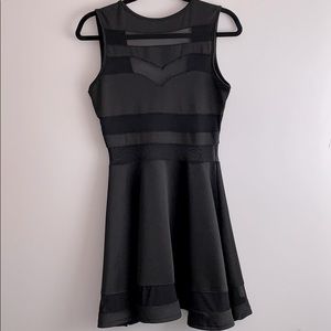 NWT Zeagoo Black Mesh dress